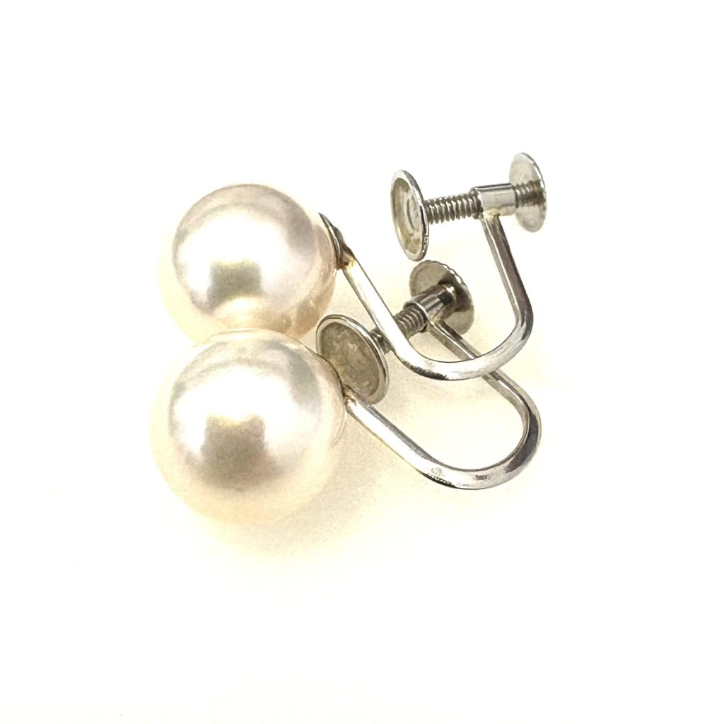 Pt850 プラチナ850 パール ピアス