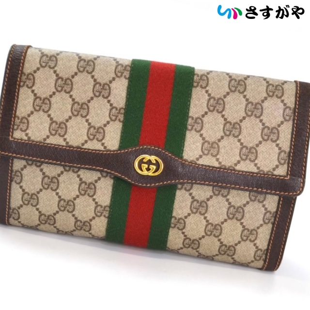 GUCCI グッチ シェリーライン セカンドバッグ 年代物