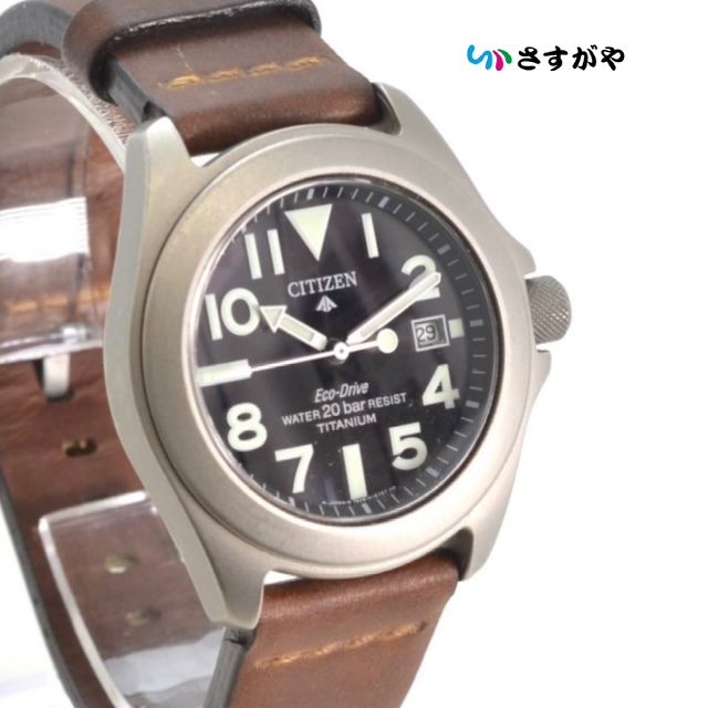 CITIZEN シチズン エコドライブ デイト チタン 時計