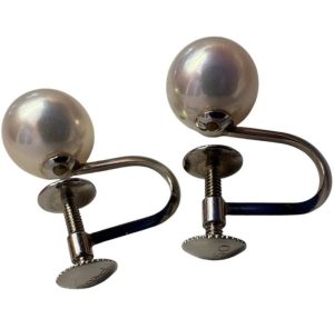 Pt850　イヤリング