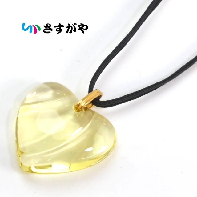 Baccarat バカラ クリスタル ハート ネックレス アクセサリーの買取