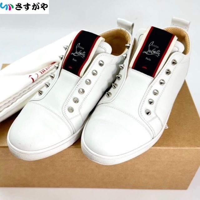 Christian Louboutin クリスチャンルブタン スタッズ スリッポン ブランドシューズ