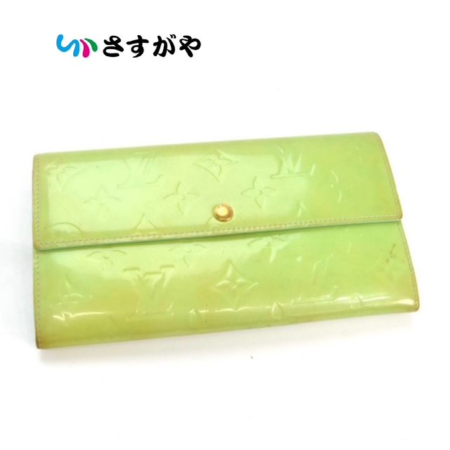 LOUIS VUITTON ルイ・ヴィトン ヴェルニ 長財布 サラ旧型 年代物 ダメージ多数