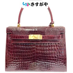 クロコ ハンドバッグ