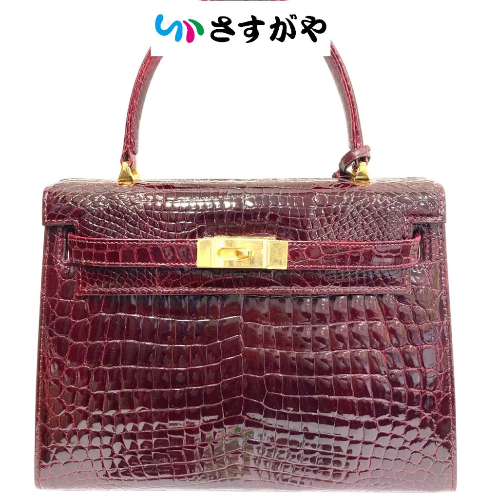 クロコ ハンドバッグ