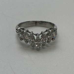 Pt900リング　メレダイヤ1ct　