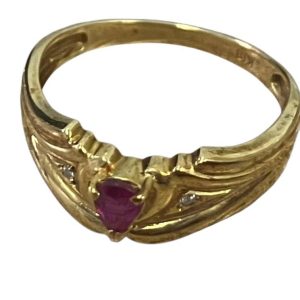 K18 ルビーリング