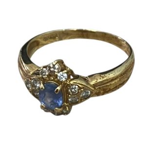 K18 サファイヤリング