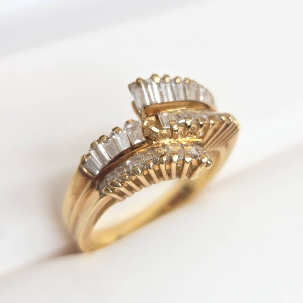 K18 メレダイヤリング