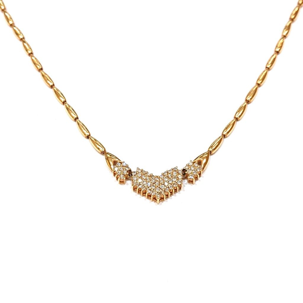 K18 メレダイヤ ネックレス