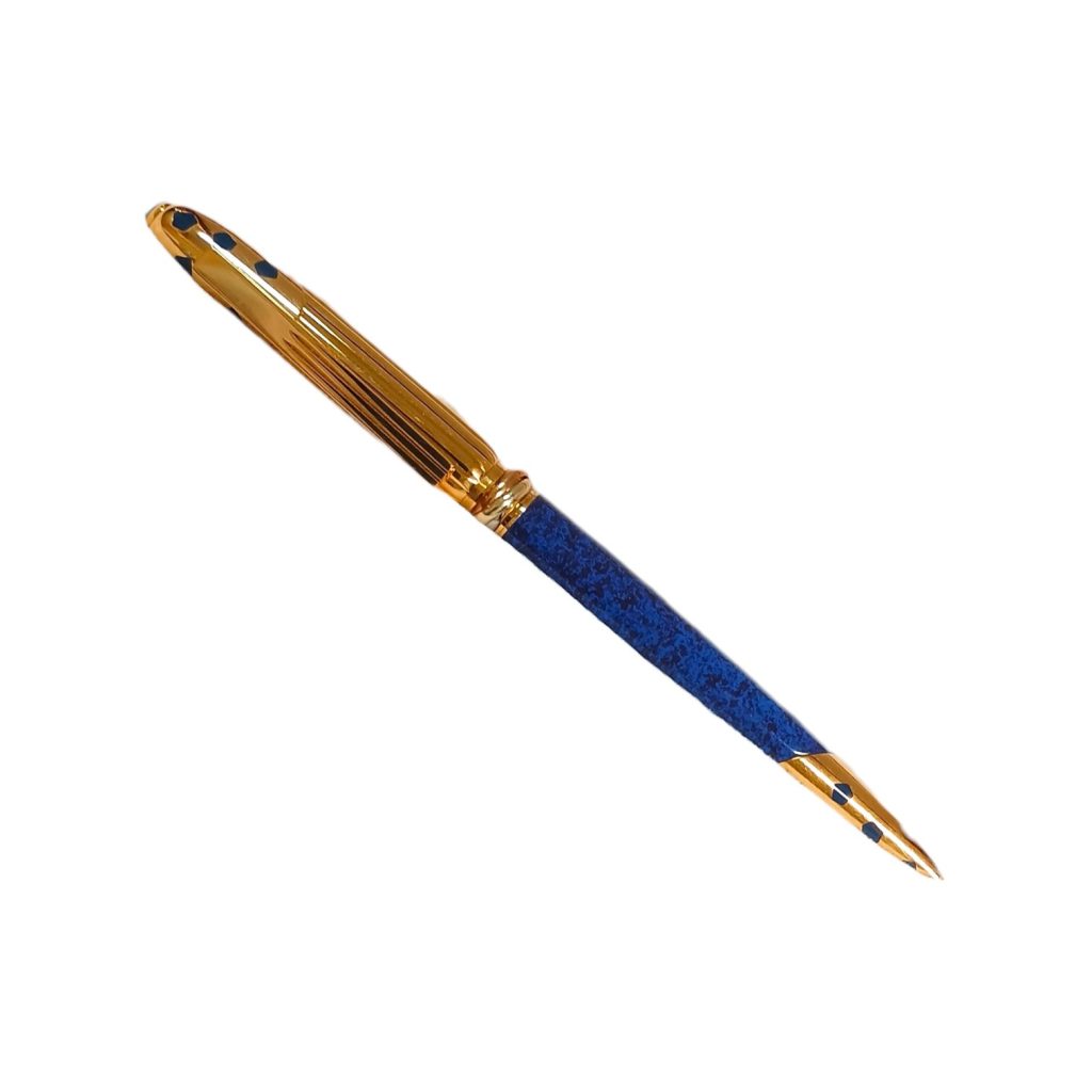 【Cartier】カルティエ・マスト パンテール ラッカー ブルー・ボールペン・万年筆・筆記具