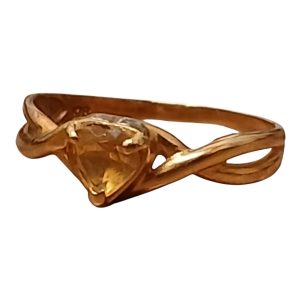 K18（18金・750）シトリン リング