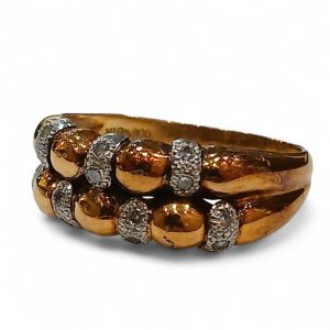 K18Pt900 デザインリング