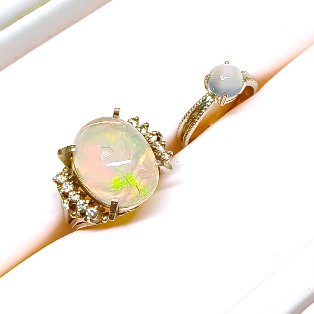 【Pt900 まとめ】プラチナ900・オパール・メレダイヤ・リング・指輪・貴金属・アクセサリー