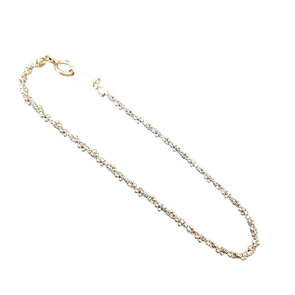 K18 (18金)　Pt850(プラチナ850)　コンビネーション　ブレスレット