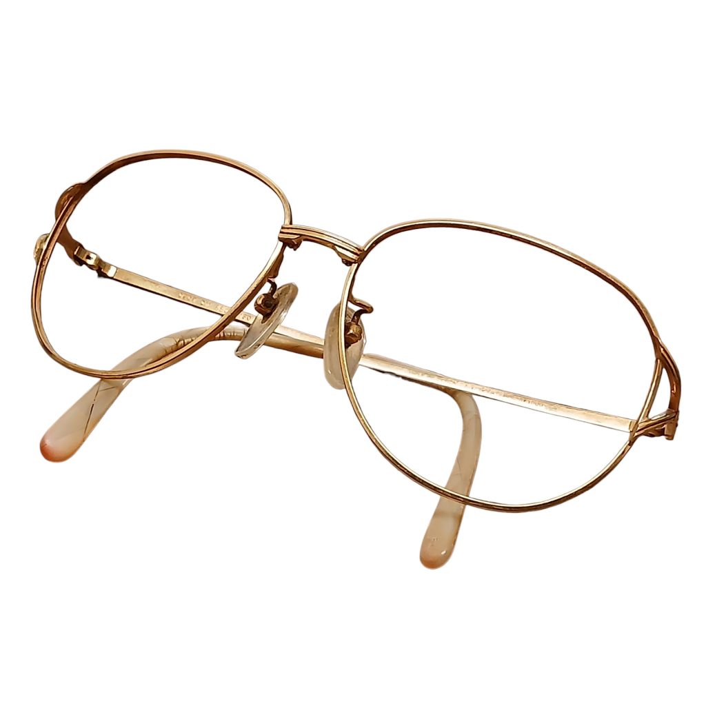 K18（18金・750）金縁メガネ