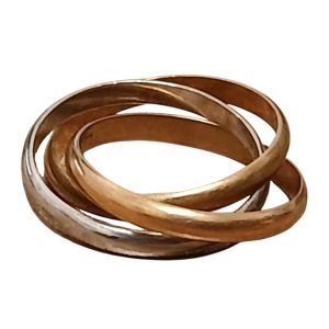 K18（18金）・Pt900（プラチナ900）コンビ リング