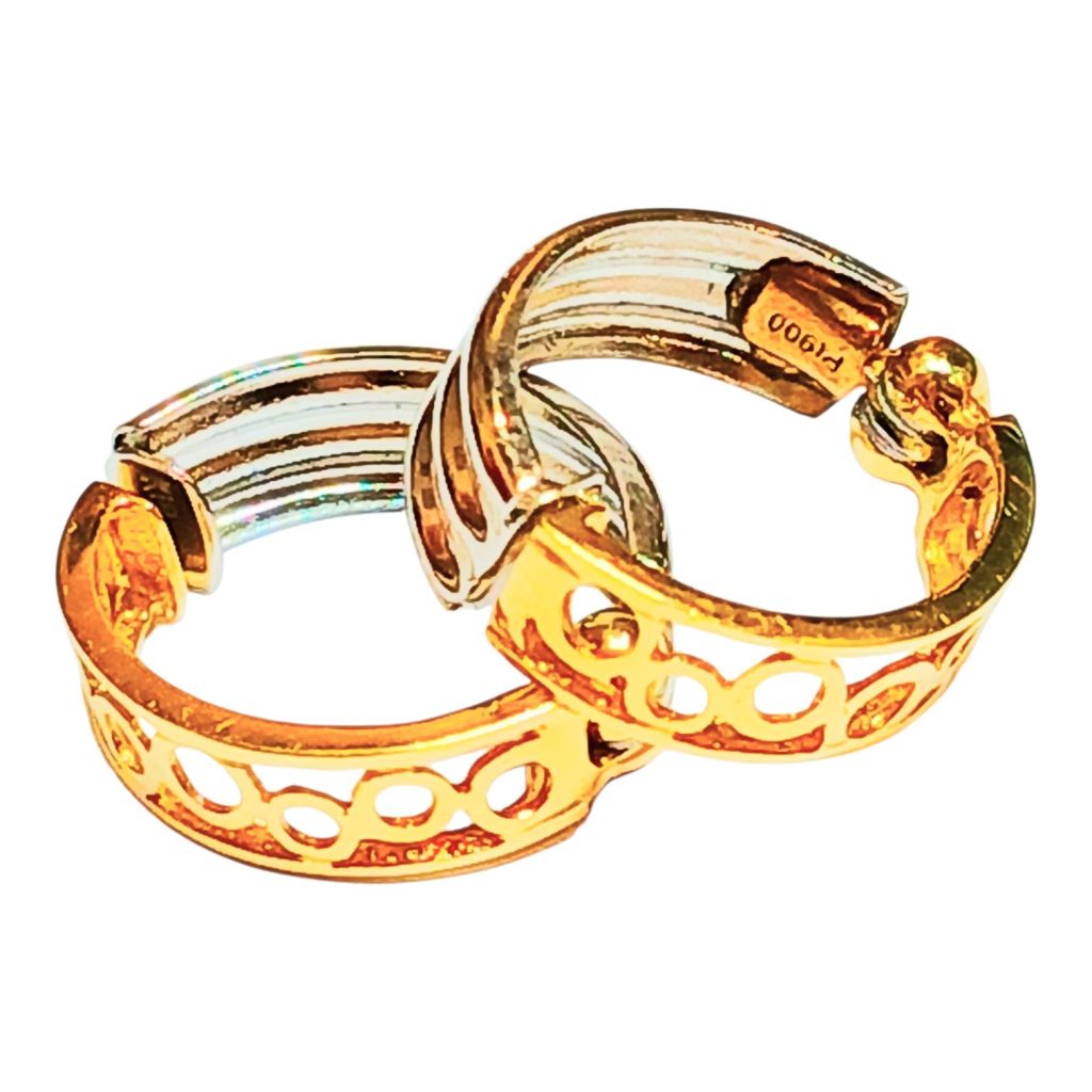 K18＆Pt900コンビピアス