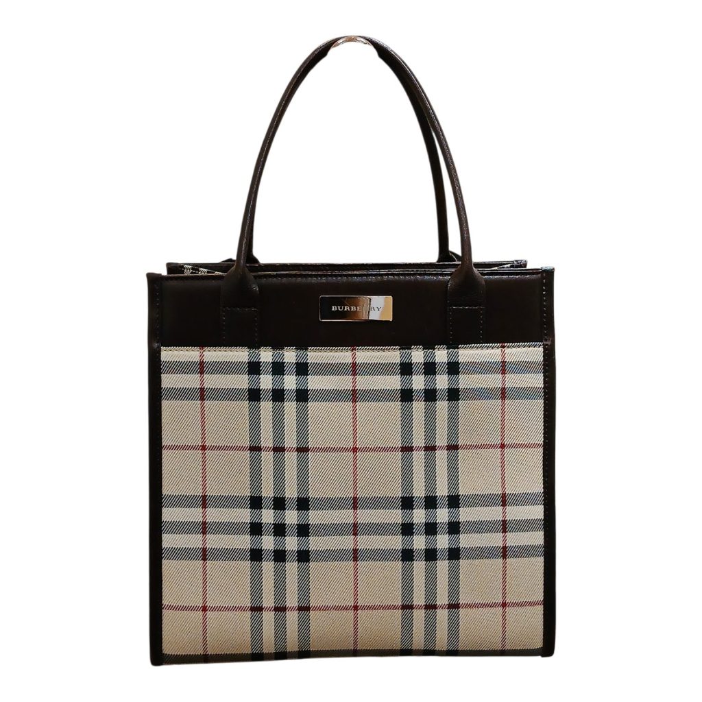 BURBERRY(バーバリー)ノバチェックスクエア型トートバッグ