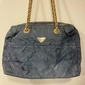 プラダナイロンチェーントートバッグ