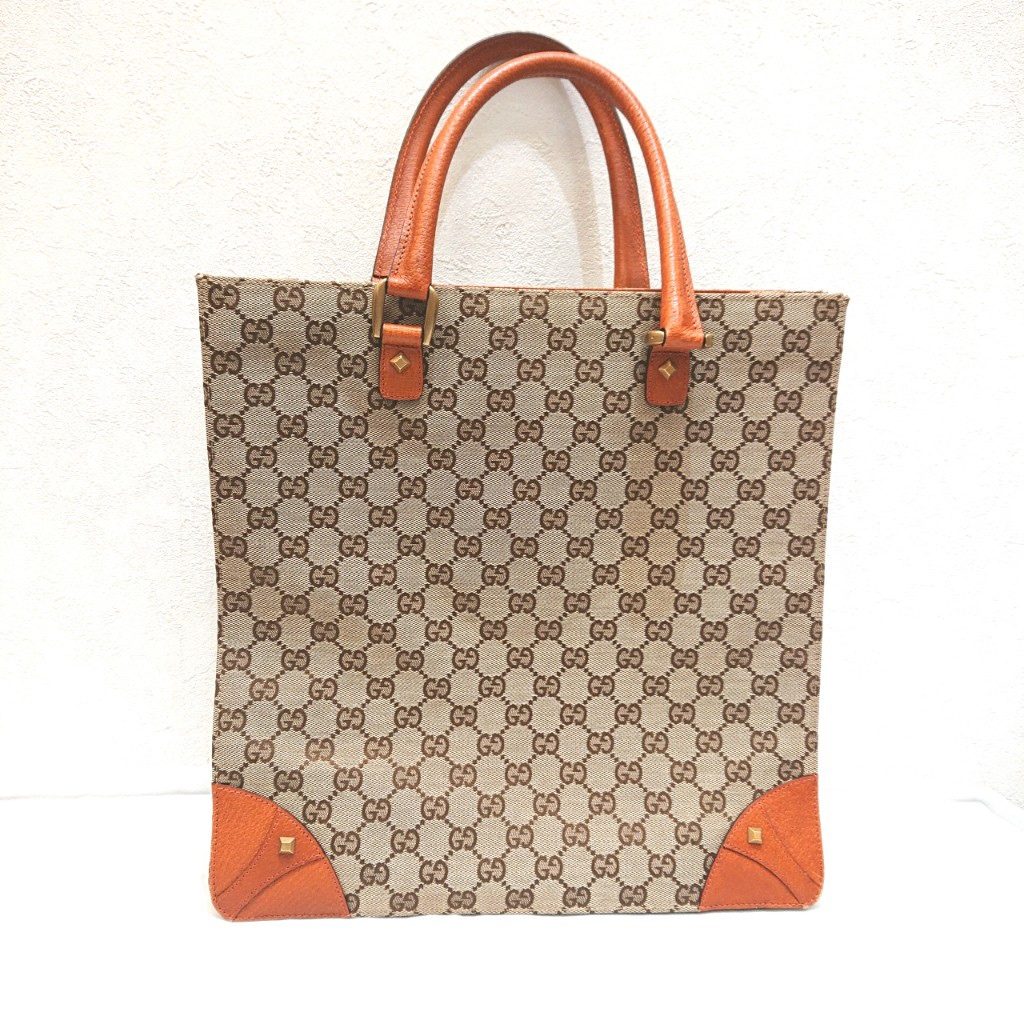 ＧＵＣＣＩ グッチ キャンバス レザー トートバック