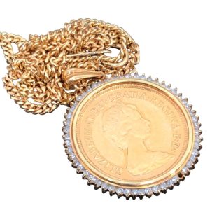 K18ネックレス / トップ K22コイン