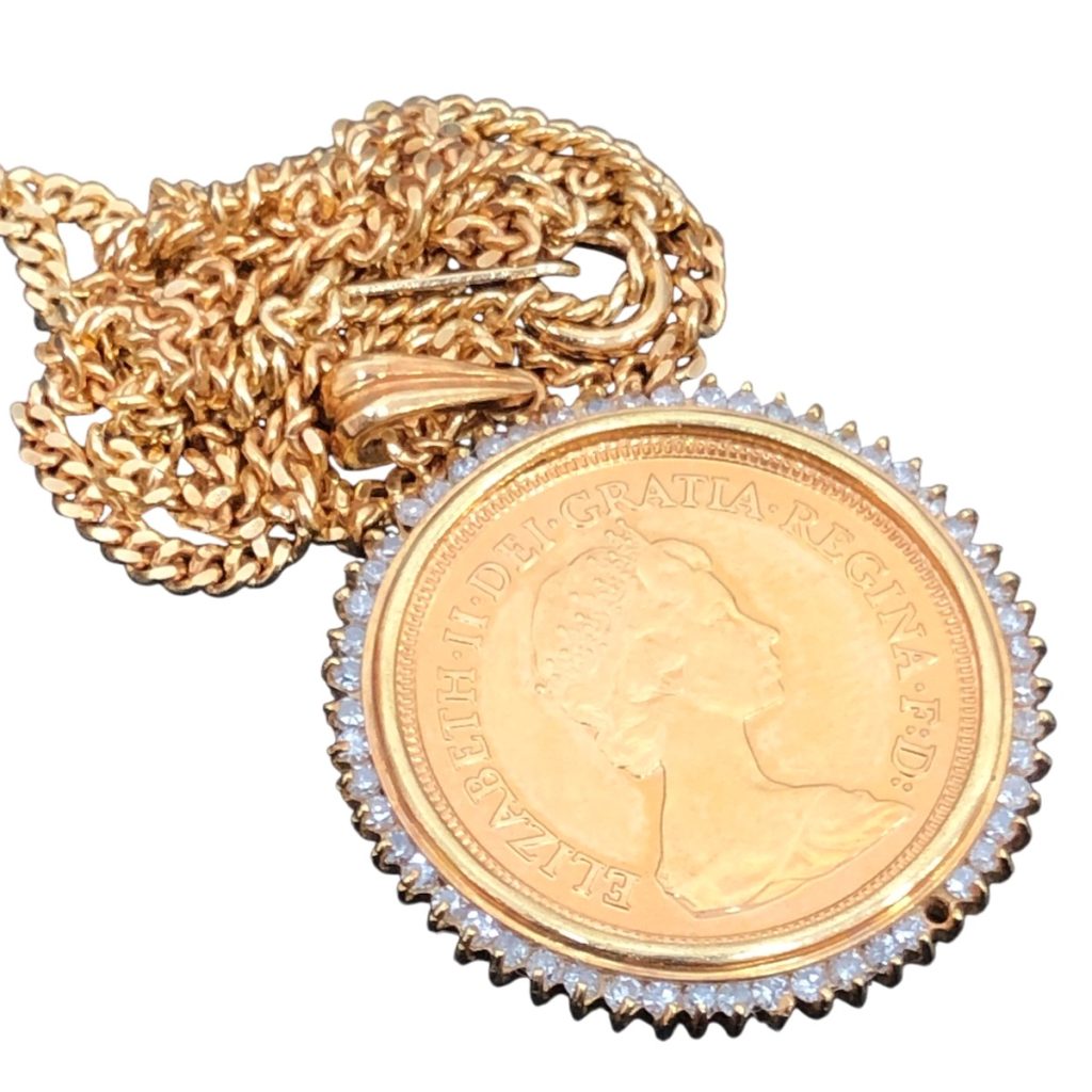 K18ネックレス / トップ K22コイン