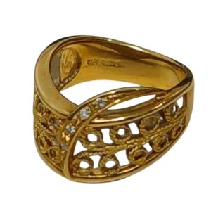 K18 リング 石あり 750 18金