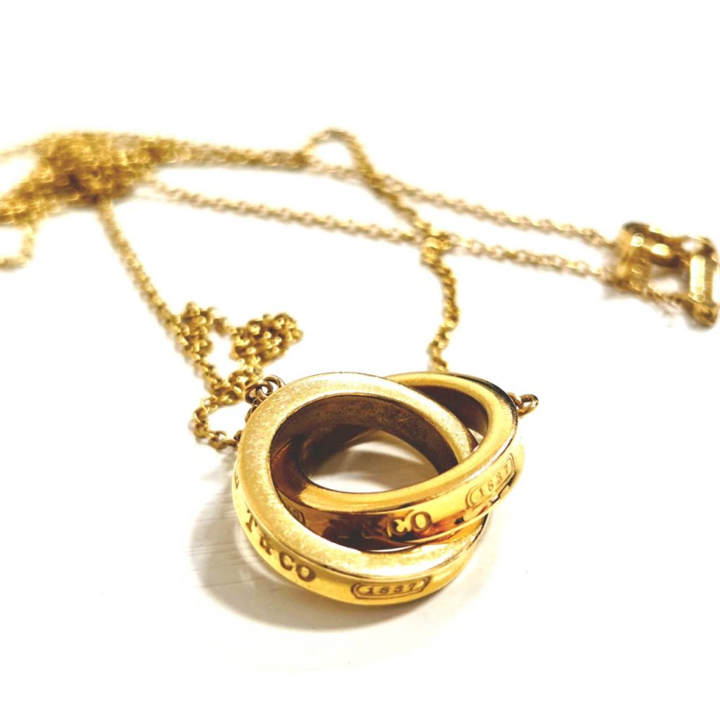 Tiffany&Co. ティファニー インターロッキング ネックレス K18 750 アクセサリー