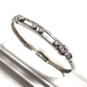 Pt900 ダイヤモンド付き プラチナブレスレット アクセサリー