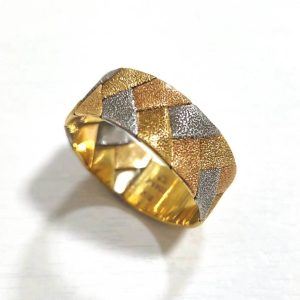 K18 18金 Pt900 プラチナ コンビリング