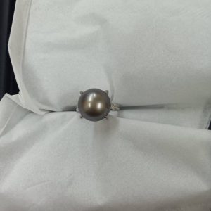 黒真珠Pt900リング