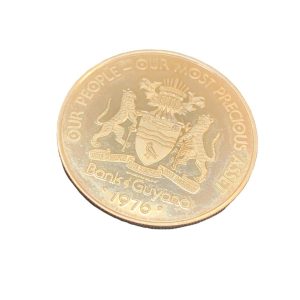 K12 500/1000刻印 ガイアナ記念金貨 100ドル