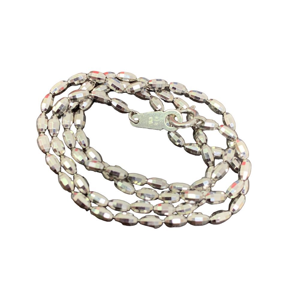 K18WGネックレス