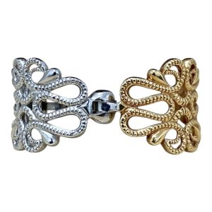 K18/K14WGイヤリング