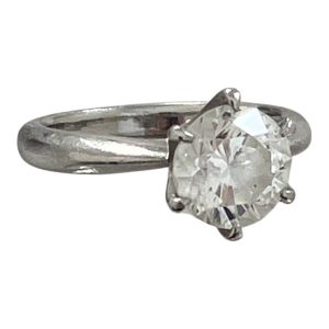 Pt900 リング ダイヤ付き