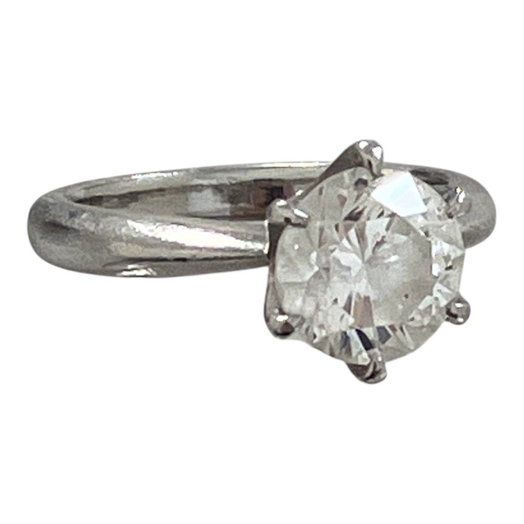 Pt900 リング ダイヤ付き