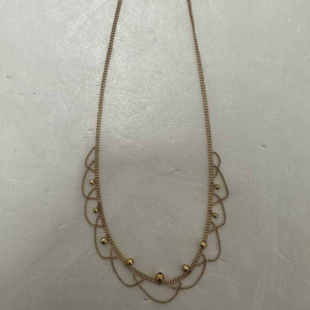 K18 レースデザインネックレス