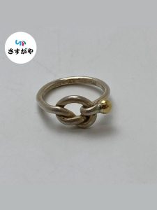 ティファニー ノットリング 925×K18コンビ