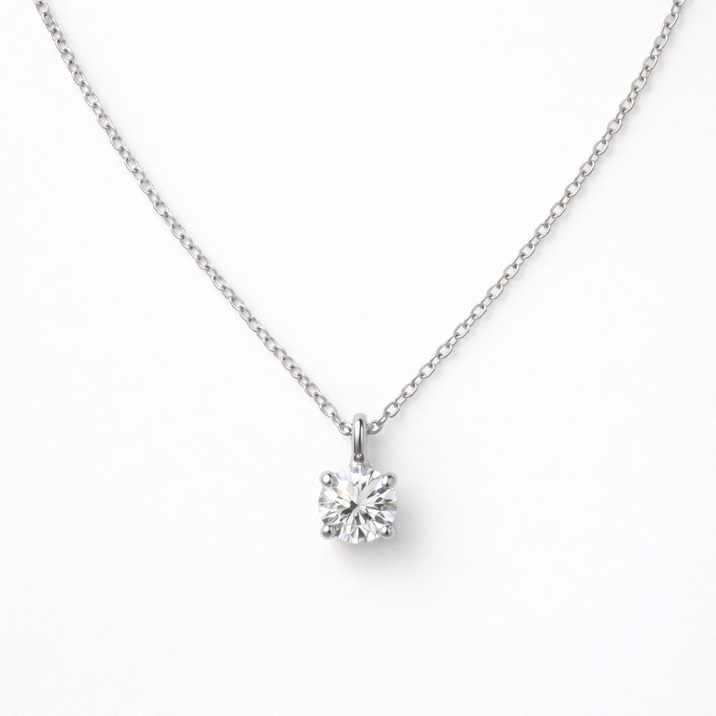 Pt900 プラチナ900 ダイヤモンドネックレス