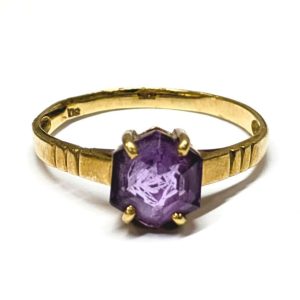 K18 18金 リング 指輪 アメジスト