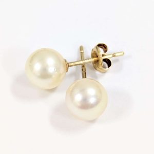 K18 18金 パール ピアス