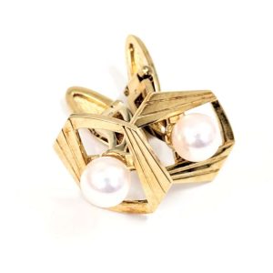 K18 18金 イヤリング パール