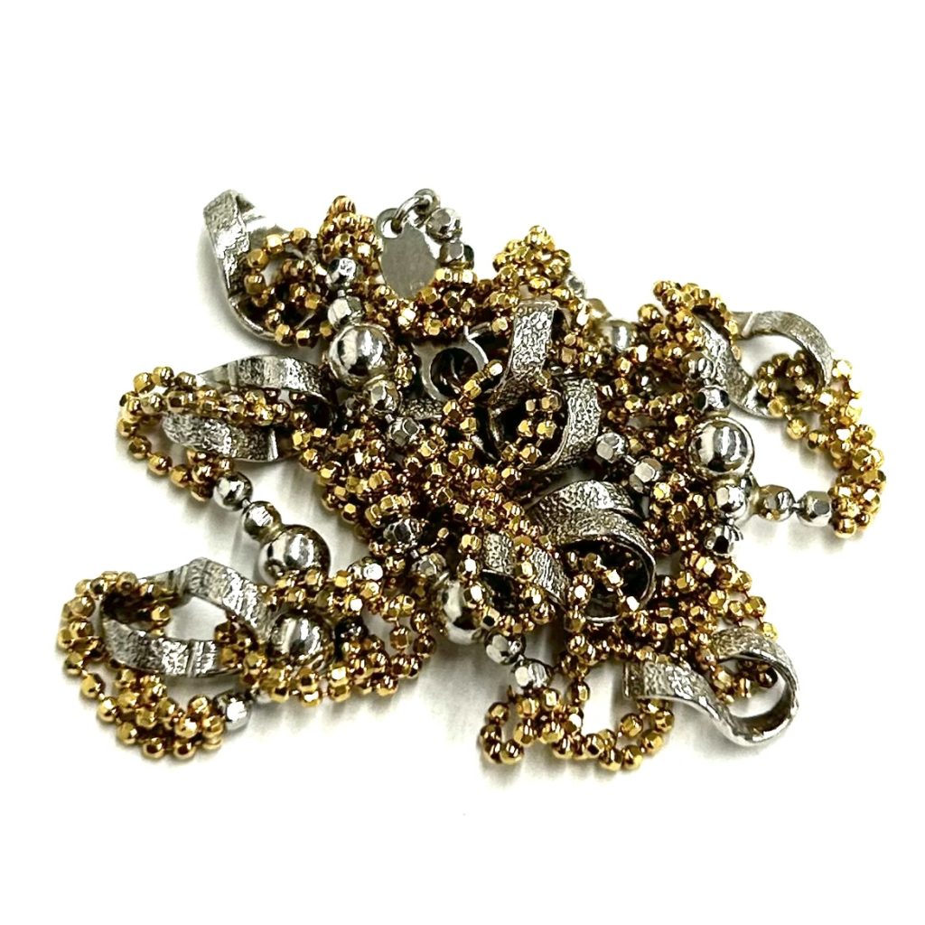 貴金属 K18 18金 750/Pt850 コンビ ネックレス アクセサリー ジュエリー