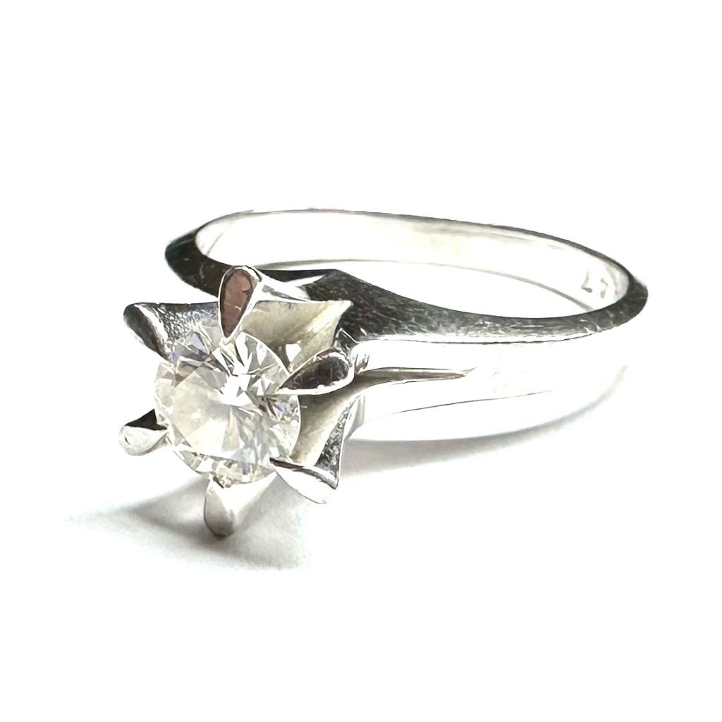 【貴金属】Pt900 プラチナ ダイヤ0.5ct付 リング ジュエリー アクセサリー