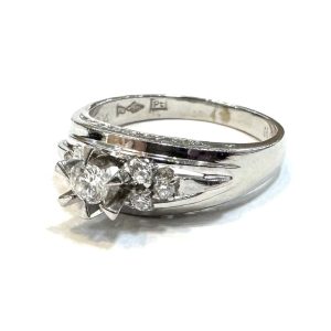 【貴金属】Pt900 プラチナ ダイヤ0.3ct付 リング アクセサリー ジュエリー