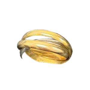 K18  Pt900  金　プラチナ　コンビリング　ハーフ　地金　アクセサリー