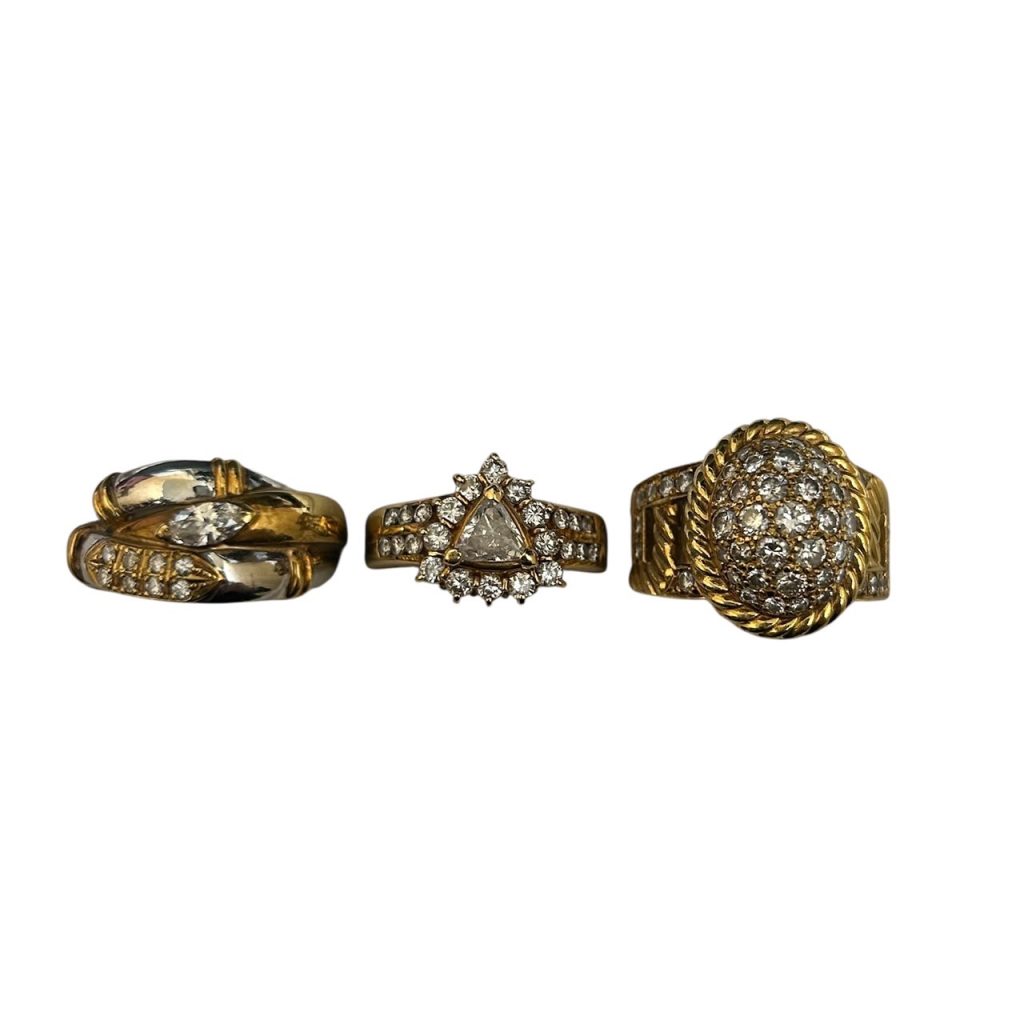 Pt900 K18 メレダイヤリング まとめ