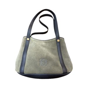 ロエベ スエード　レザー トートバッグ