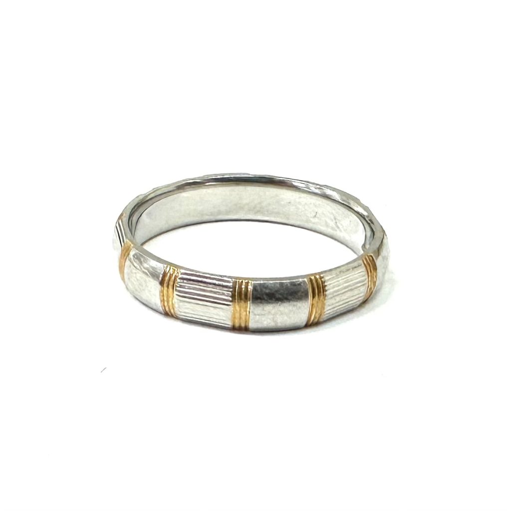 【貴金属】K18 750 18金 Pt900 プラチナ コンビ  リング ジュエリー アクセサリー